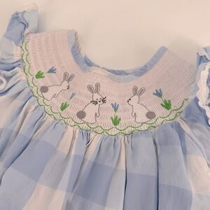 Lil Cactus Bunny Smocked Dress Girls 5
